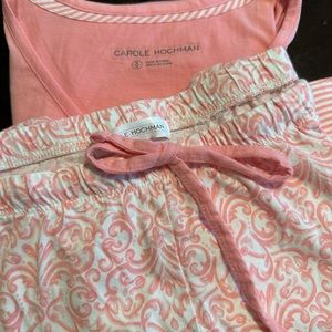 100% Cotton Summer Pajamas - capri length/sleeveless, size M (Carole Hochman)